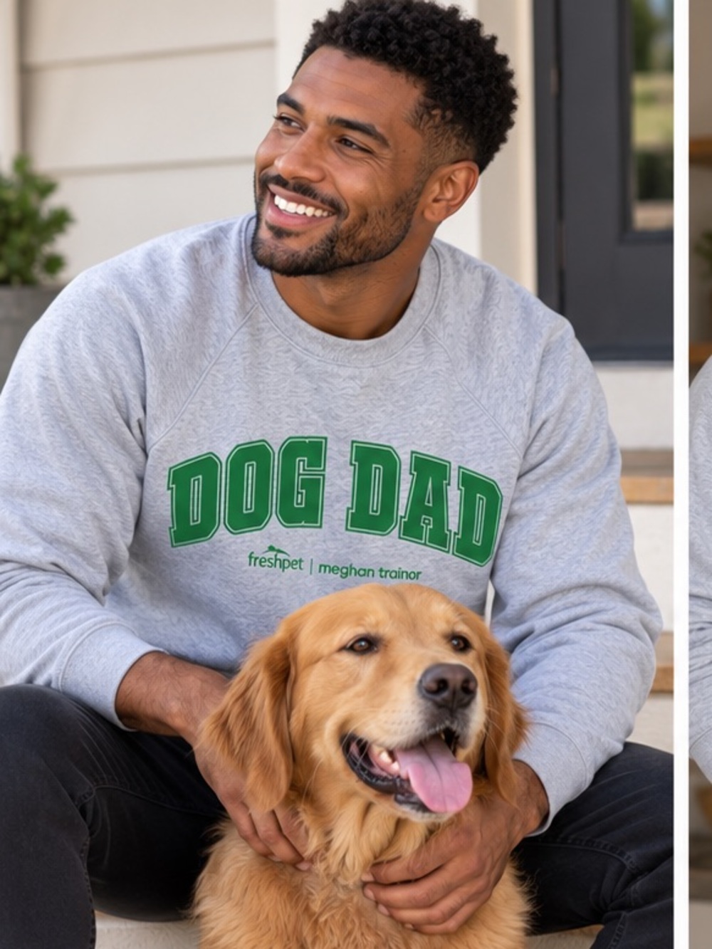 (#26) Freshpet x Meghan Trainor Dog Dad Sweatshirt Gray Limited Edition Men's S